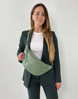 lepelou - leder - Bauchtasche - XL Bauchtasche LARA mint - LPBLARMINE