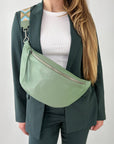 lepelou - leder - Bauchtasche - XL Bauchtasche LARA mint - LPBLARMINE1