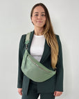 lepelou - leder - Bauchtasche - XL Bauchtasche LARA mint - LPBLARMINE1