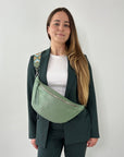 lepelou - leder - Bauchtasche - XL Bauchtasche LARA mint - LPBLARMINE3