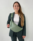 lepelou - leder - Bauchtasche - XL Bauchtasche LARA mint - LPBLARMINE4
