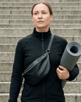 lepelou-leder-Bauchtasche-XL Bauchtasche LARA schwarz -LPBLARSCHE