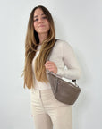 lepelou - leder - Bauchtasche - XL Bauchtasche LARA taupe - LPBLARTAUE