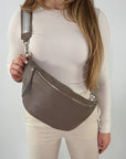 lepelou - leder - Bauchtasche - XL Bauchtasche LARA taupe - LPBLARTAUE5