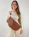 lepelou - leder - Bauchtasche - XXL Bauchtasche CLARA cognac - LPBCLACOGE1