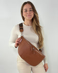 lepelou - leder - Bauchtasche - XXL Bauchtasche CLARA cognac - LPBCLACOGE5