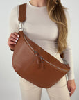 lepelou - leder - Bauchtasche - XXL Bauchtasche CLARA cognac - LPBCLACOGE6