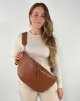 lepelou - leder - Bauchtasche - XXL Bauchtasche CLARA cognac - LPBCLACOGE6