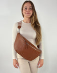 lepelou - leder - Bauchtasche - XXL Bauchtasche CLARA cognac - LPBCLACOGE7