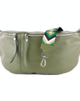 lepelou - leder - Bauchtasche - XXL Bauchtasche CLARA khaki - LPBCLAKHAE4