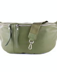 lepelou - leder - Bauchtasche - XXL Bauchtasche CLARA khaki - LPBCLAKHAE5