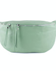 lepelou - leder - Bauchtasche - XXL Bauchtasche CLARA mint - LPBCLAMINE