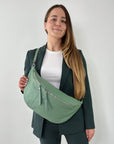 lepelou - leder - Bauchtasche - XXL Bauchtasche CLARA mint - LPBCLAMINE