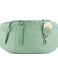 lepelou - leder - Bauchtasche - XXL Bauchtasche CLARA mint - LPBCLAMINE1