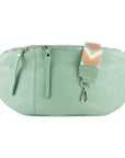lepelou - leder - Bauchtasche - XXL Bauchtasche CLARA mint - LPBCLAMINE2