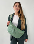 lepelou - leder - Bauchtasche - XXL Bauchtasche CLARA mint - LPBCLAMINE3
