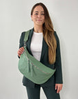 lepelou - leder - Bauchtasche - XXL Bauchtasche CLARA mint - LPBCLAMINE4