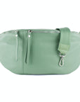 lepelou - leder - Bauchtasche - XXL Bauchtasche CLARA mint - LPBCLAMINE4
