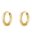 lepelou - leder - Creolen - Creolen 12mm gold -