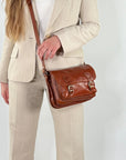lepelou - leder - ELENA – Leder Umhängetasche cognac - LPHELECOGE