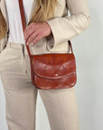 lepelou - leder - ELLA – Leder Umhängetasche cognac - LPHELLCOGE