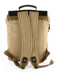 lepelou - leder - FELIX – Canvas & Leder Rucksack beige - LPRCANBEI