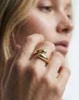 lepelou - leder - Flow Ring gold - LPSRFLOWGOL