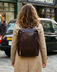 lepelou - leder - GABRIEL – Leder Rucksack braun - LPRGABBRAE