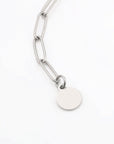 lepelou - leder - Glieder Armband silber - LPSAGLISIL