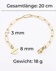lepelou - leder - Glieder Armband silber - LPSAGLISIL