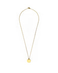 lepelou - leder - Halskette SERIN Gold mit Gravuranhänger - LPSHG1GOL