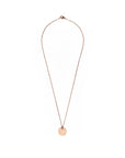 lepelou - leder - Halskette SERIN Roségold mit Gravuranhänger - LPSHG1GOL