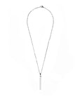lepelou - leder - Halskette SILVRA Silber - LPSHGSSIL