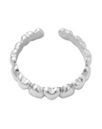 lepelou - leder - Herzchen Ring silber - LPSRHERSIL