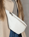 lepelou - leder - IDA Cord Bauchtasche creme - LPBIDACRE