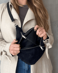 lepelou - leder - IDA Cord Bauchtasche schwarz - LPBIDASCH
