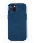 lepelou - leder - iPhone Handyhülle Alcantara blau -