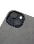 lepelou - leder - iPhone Handyhülle Alcantara grau -