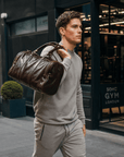 lepelou - leder - JULIAN – Leder Reisetasche dunkelbraun - LPWJULDBRE