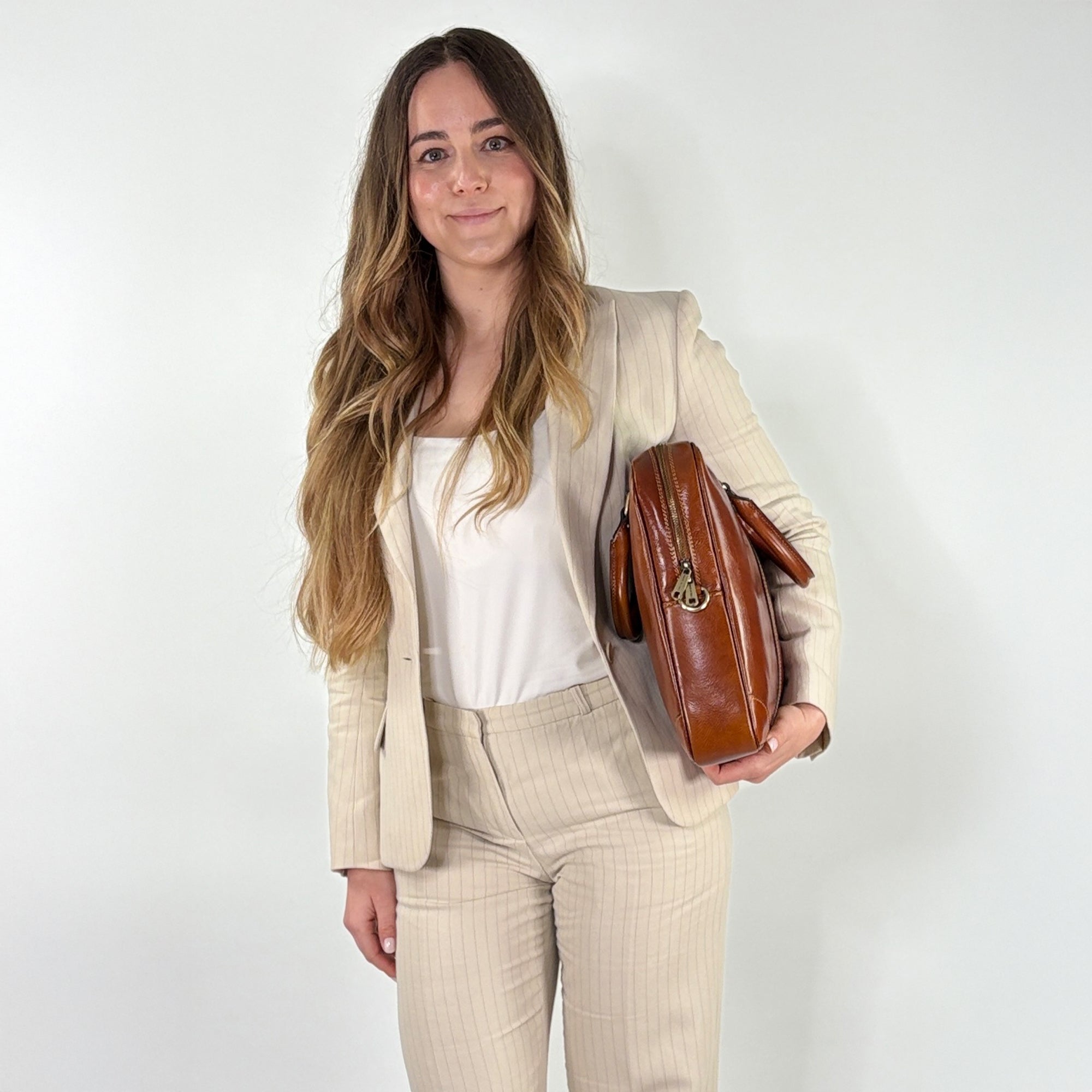 lepelou - leder - Laptoptasche - EMILIO – Leder Aktentasche braun - LPAEMIDBRE
