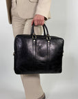 lepelou - leder - Laptoptasche - EMILIO – Leder Aktentasche schwarz - LPAEMISCHE