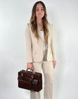 lepelou - leder - Laptoptasche - MARCO – Leder Aktentasche braun - LPAMARBRAE