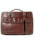 lepelou - leder - Laptoptasche - MARCO – Leder Aktentasche braun - LPAMARBRAE