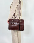 lepelou - leder - Laptoptasche - MARCO – Leder Aktentasche braun - LPAMARBRAE