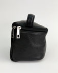 lepelou - leder - Leder Kulturbeutel schwarz -