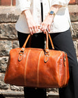 lepelou - leder - MATTEO – Leder Reisetasche cognac - LPWMATCOGE
