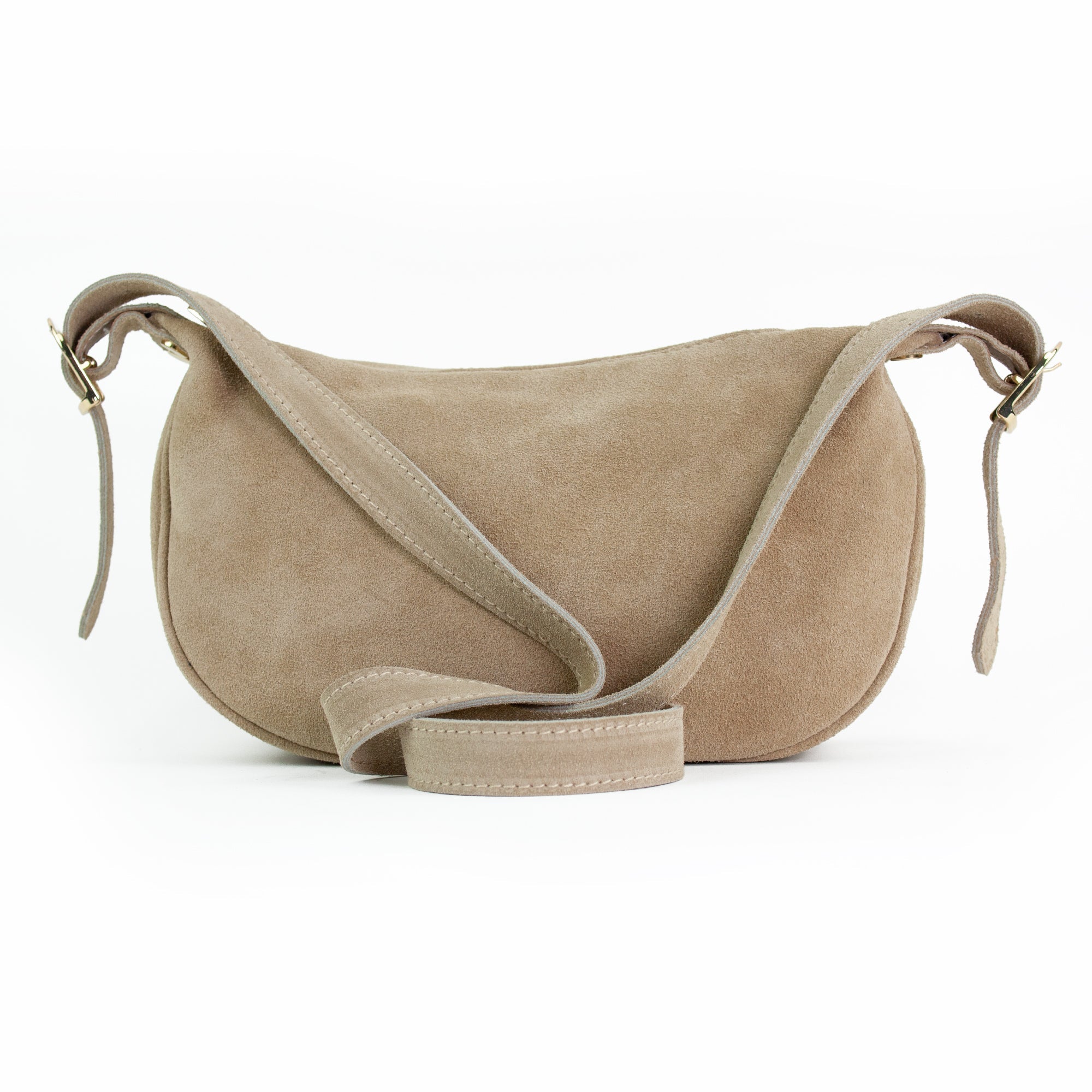 lepelou - leder - MINA – Wildleder Umhängetasche beige - LPHMINBEI
