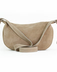 lepelou - leder - MINA – Wildleder Umhängetasche beige - LPHMINBEI