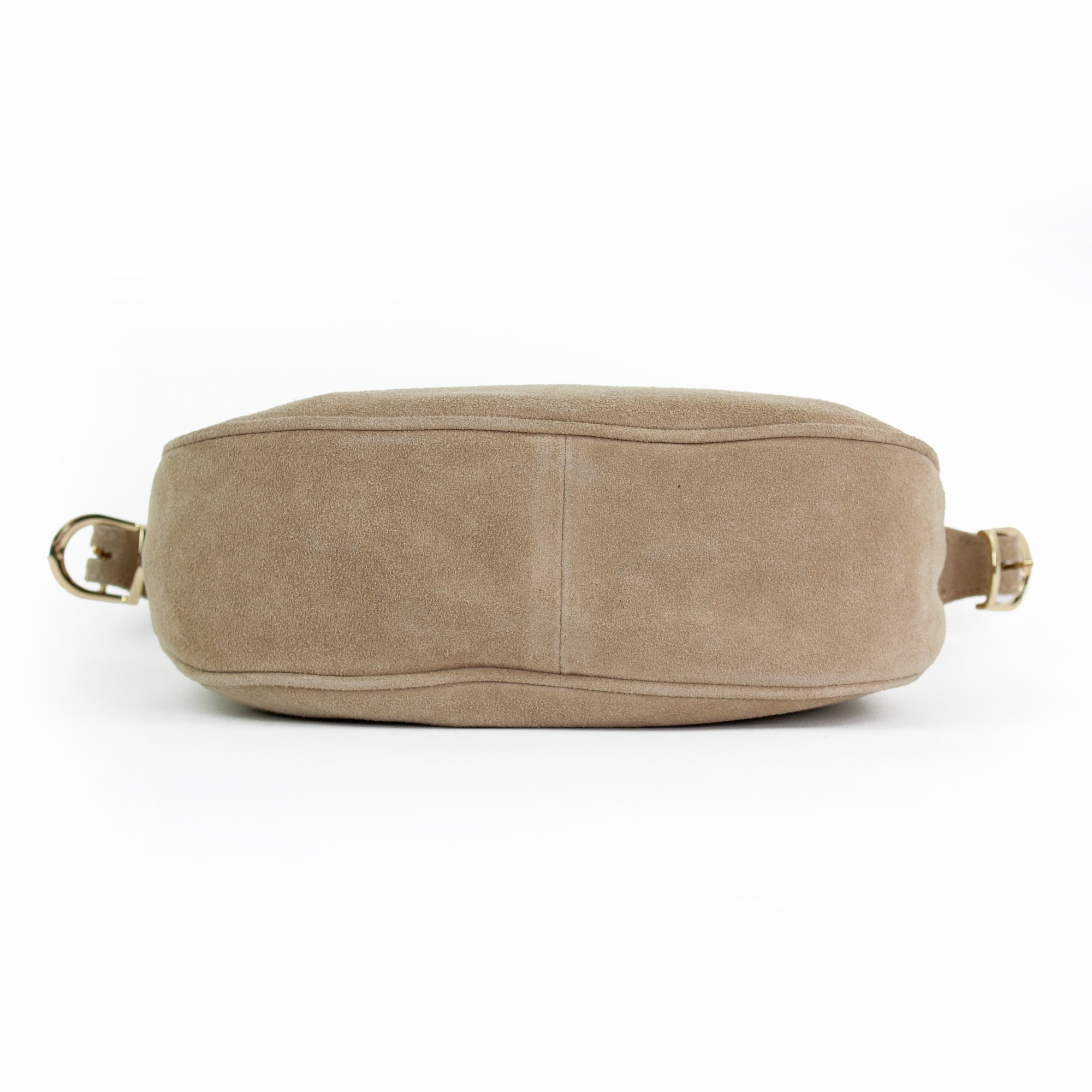 lepelou - leder - MINA – Wildleder Umhängetasche beige - LPHMINBEI