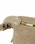 lepelou - leder - MINA – Wildleder Umhängetasche beige - LPHMINBEI